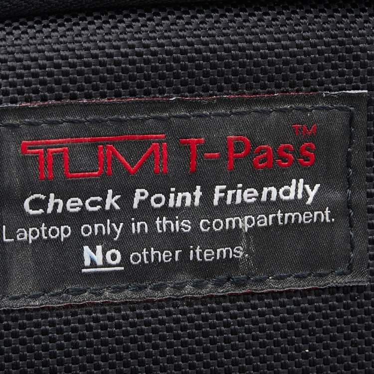 Pre Owned TUMI Black Nylon Alpha T-Pass Expandable Laptop Briefcase