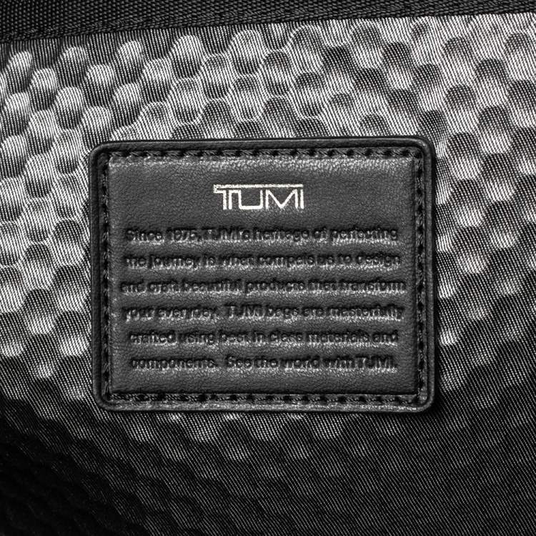Pre Owned TUMI Metallic Dark Brown/Black Leather Alpha Bravo Andersen Slim Commuter Briefcase