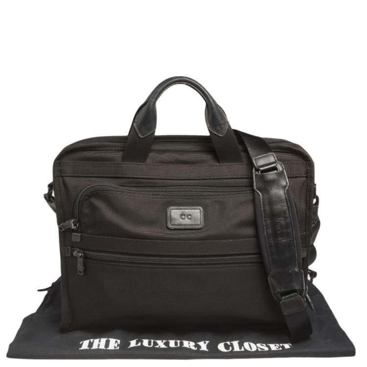 Pre Owned TUMI Black Nylon Briefcase bag