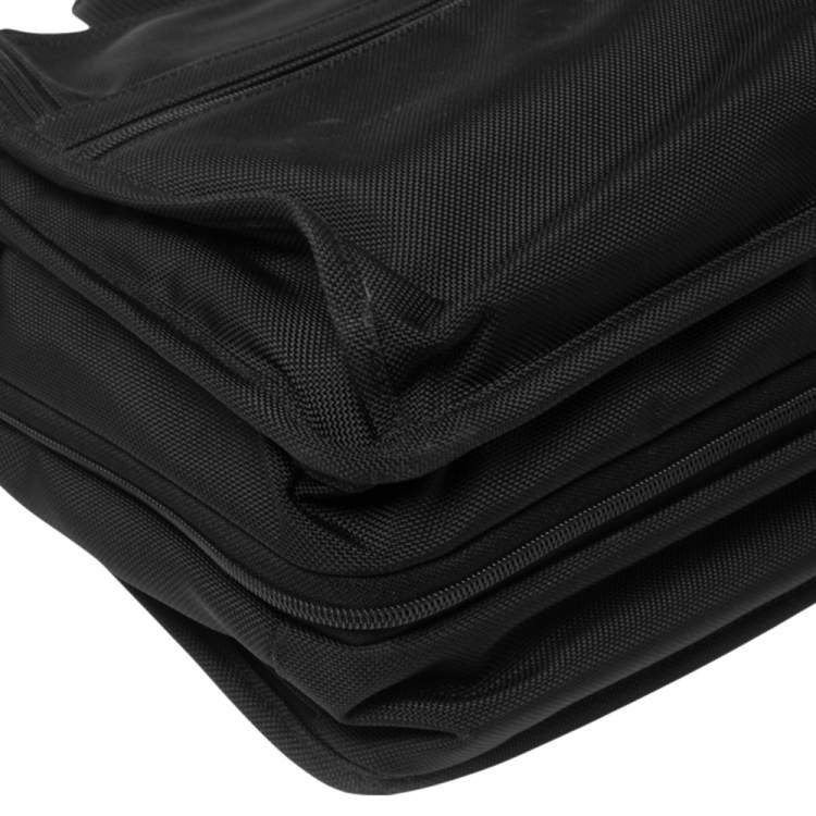 Pre Owned TUMI Black Ballistic Nylon Expandable Organizer Laptop Briefcase