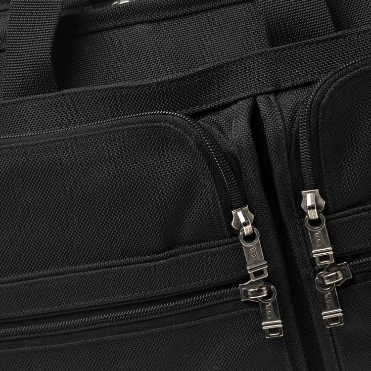 Pre Owned TUMI Black Ballistic Nylon Expandable Organizer Laptop Briefcase