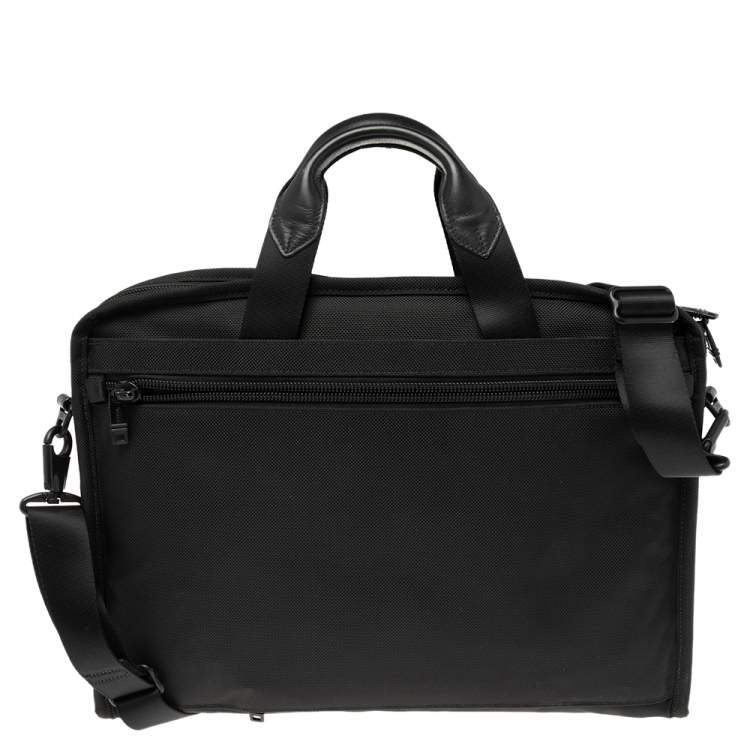 Pre Owned TUMI Black Nylon Alpha Compact Large Screen Laptop Briefcase