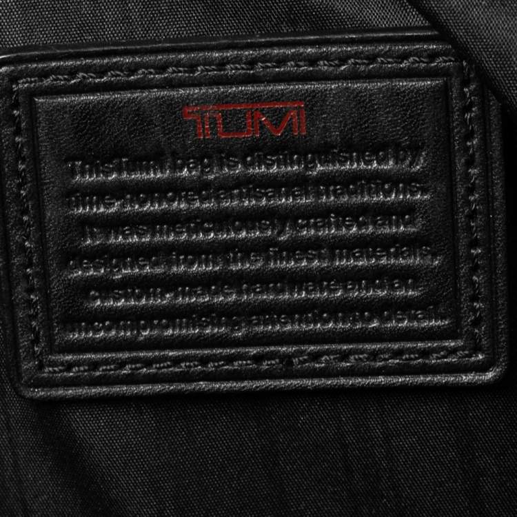 Pre Owned TUMI Black Leather Expandable Rolling Briefcase 