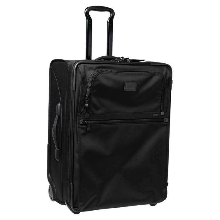 Pre Owned TUMI Black Nylon 2 Wheeled Alpha Expandable Short Trip Luggage