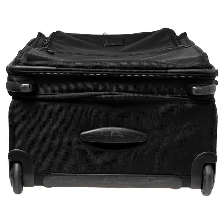 Pre Owned TUMI Black Nylon 2 Wheeled Alpha Expandable Short Trip Luggage