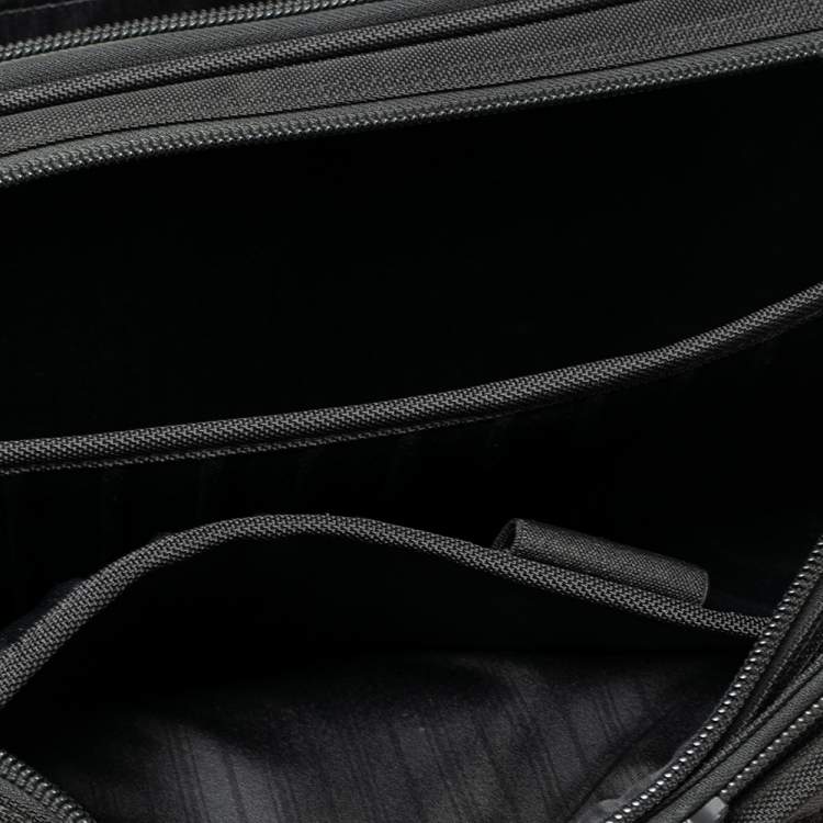 Pre Owned Tumi Black Nylon 2 Wheeled Alpha Rolling Briefcase 
