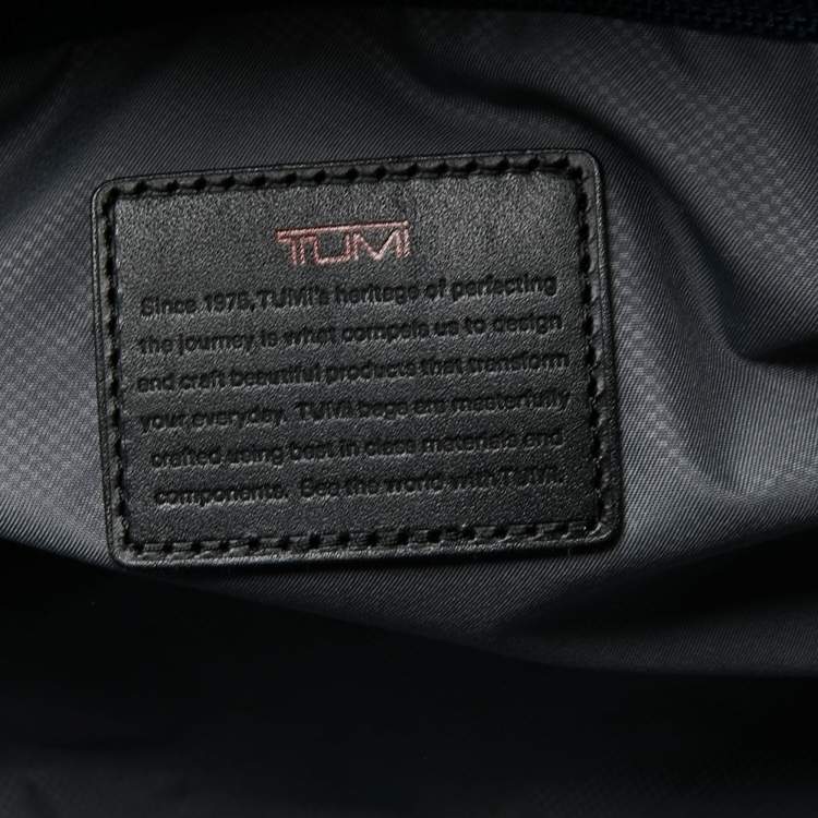 Pre Owned Tumi Black Nylon Alpha II Weekender Bag