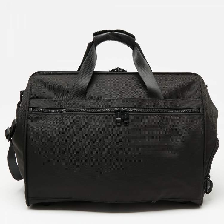 Pre Owned Tumi Black Nylon Alpha II Weekender Bag