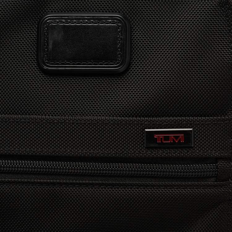 Pre Owned TUMI Black Nylon 4 Wheeled Alpha II Garment Carry On Luggage
