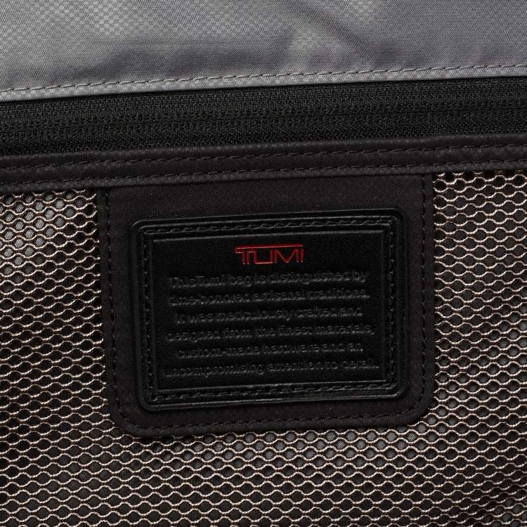 Pre Owned TUMI Black Nylon 4 Wheeled Alpha II Garment Carry On Luggage