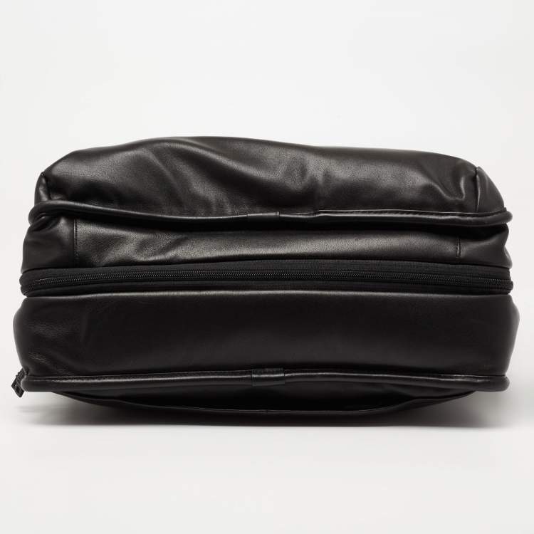 مملوكة مسبقًا TUMI Black Leather Alpha 2 Expandable Organizer Briefcase Laptop Bag