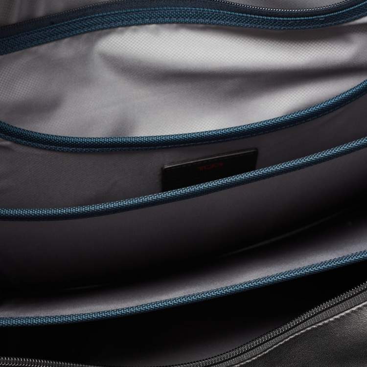 مملوكة مسبقًا TUMI Black Leather Alpha 2 Expandable Organizer Briefcase Laptop Bag