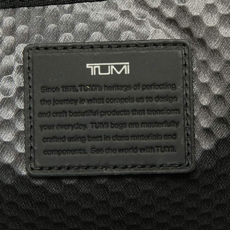Pre Owned TUMI Grey/Blue Nylon Alpha Bravo Albany Slim Commuter Briefcase