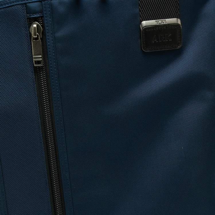 Pre Owned TUMI Blue Ballistic Nylon Merge International Expandable Carry On Luggage