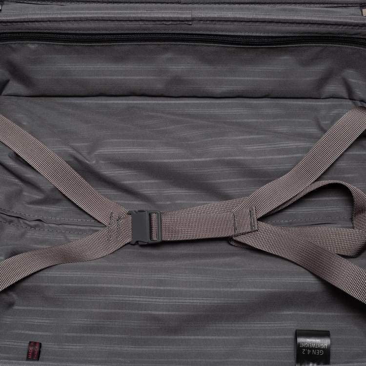 Pre Owned TUMI Grey/Red Nylon Small Gen 4.2 Lightweight Carryon Luggage