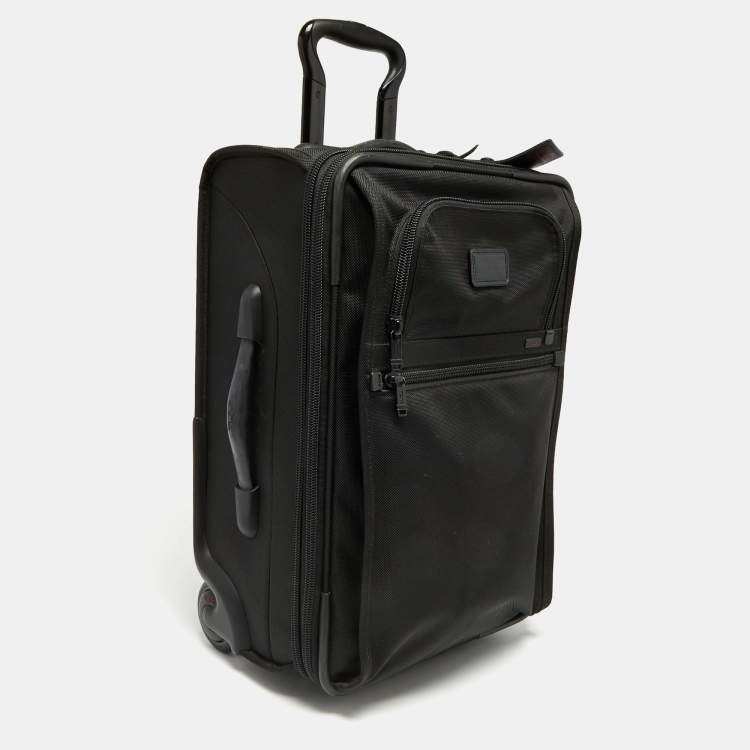Pre Owned TUMI Black Nylon Alpha 2 Continental Carry On Suitcase