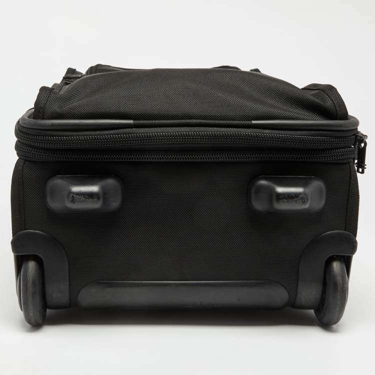 Pre Owned TUMI Black Nylon Alpha 2 Continental Carry On Suitcase