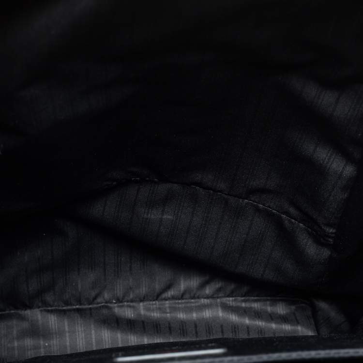 Pre Owned TUMI Black Canvas and Leather Alpha 3 Brief Pack Backpack