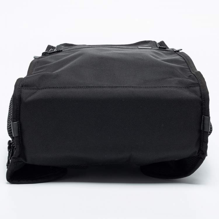 Pre Owned TUMI Black Canvas and Leather Alpha 3 Brief Pack Backpack