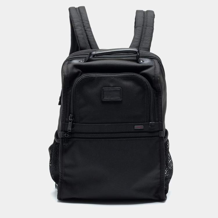 TUMI Black Canvas and Leather Alpha 3 Brief Pack Backpack TUMI | The ...