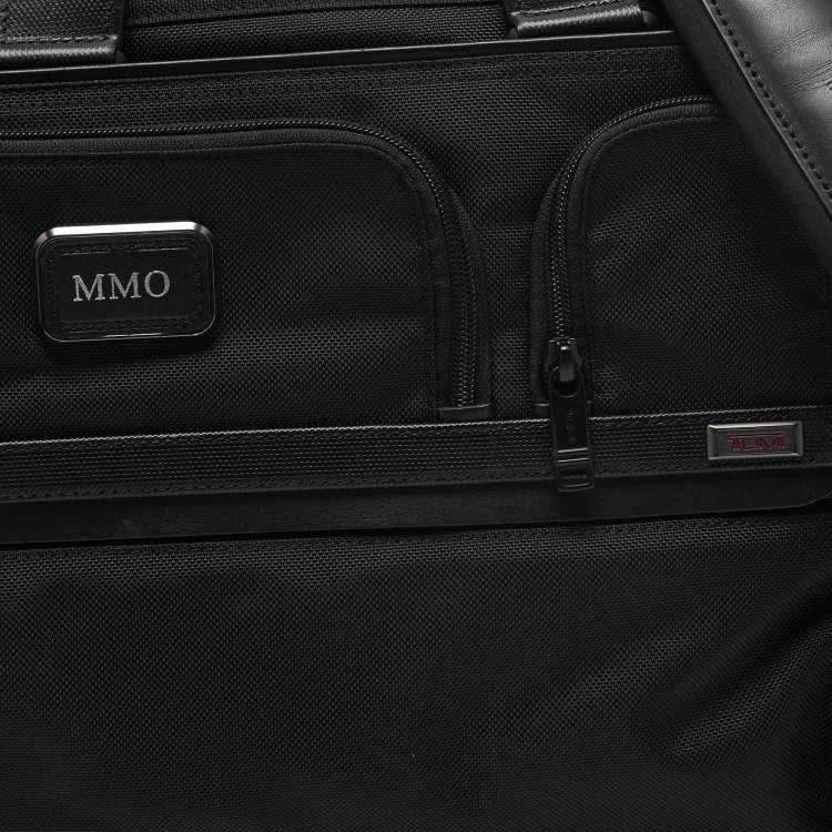 Pre Owned TUMI Black Nylon and Leather Alpha 3 Expandable Organizer Laptop Briefcase