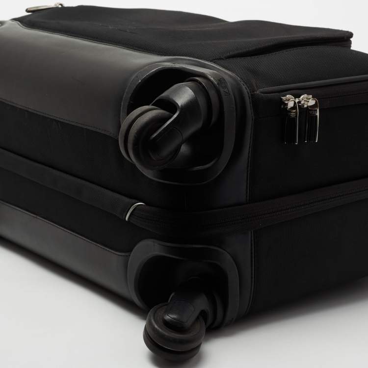 Pre Owned TUMI Black Nylon Laptop Insert McAllen Wheeled Brief Luggage