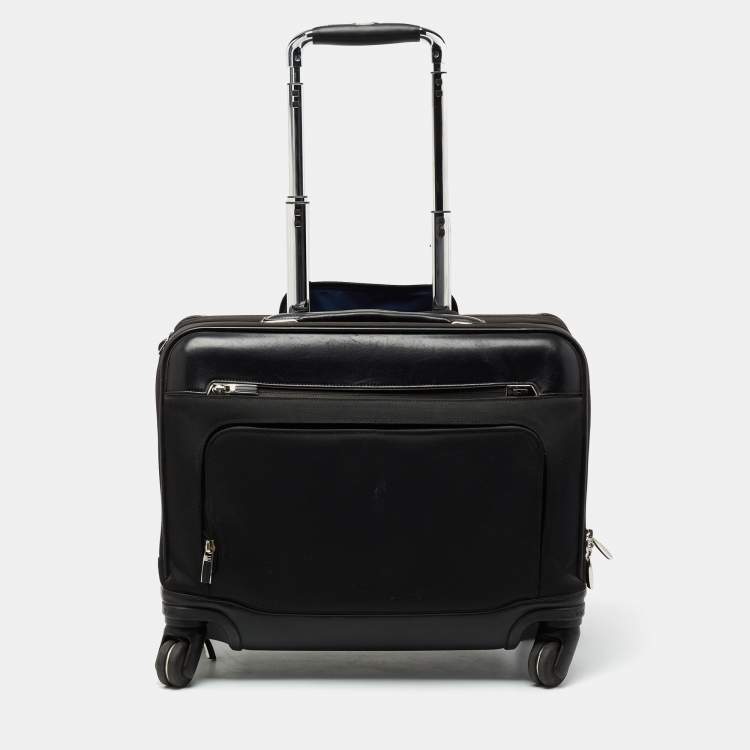 Pre Owned TUMI Black Nylon Laptop Insert McAllen Wheeled Brief Luggage