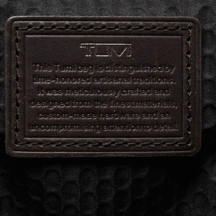 Pre Owned Tumi Black/Brown Nylon and Leather Alpha Bravo Beale Messenger Bag