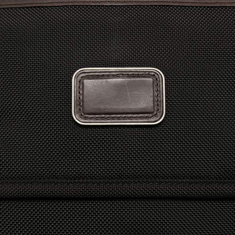 Pre Owned Tumi Black/Brown Nylon and Leather Alpha Bravo Beale Messenger Bag