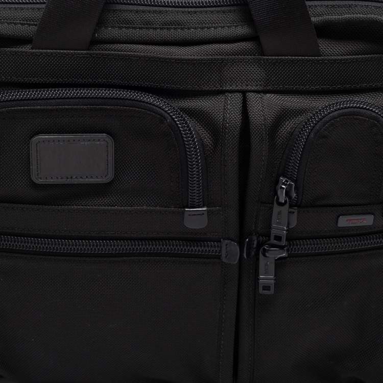 Pre Owned TUMI Black Nylon Organizer Laptop Briefcase