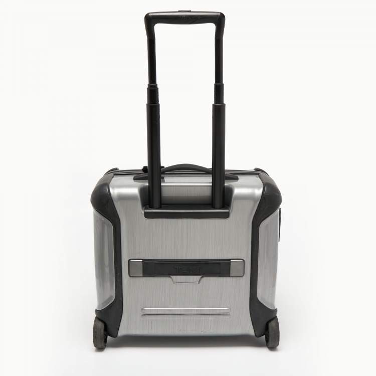 Pre Owned TUMI Grey Polycarbonate 4 Wheeled Vapor Lite Briefcase
