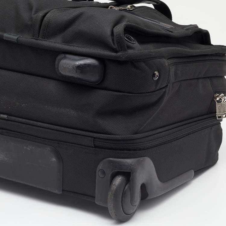 Pre Owned Tumi Black Nylon Alpha Deluxe Laptop Briefcase