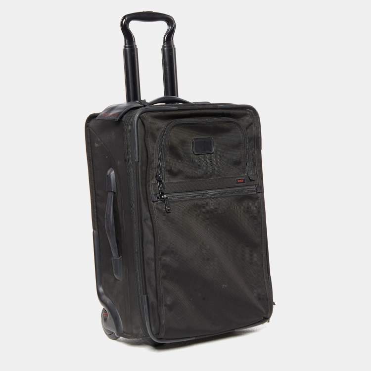 Pre Owned TUMI Black Nylon Alpha 2 International Expandable Suitcase