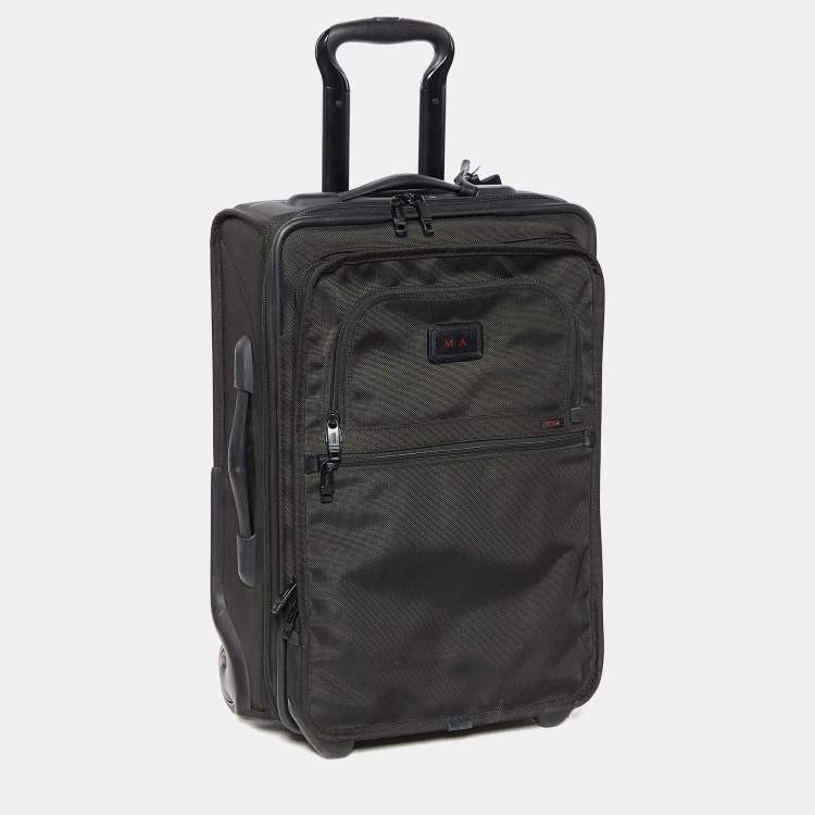 Pre Owned TUMI Black Nylon Alpha 2 International Expandable Suitcase