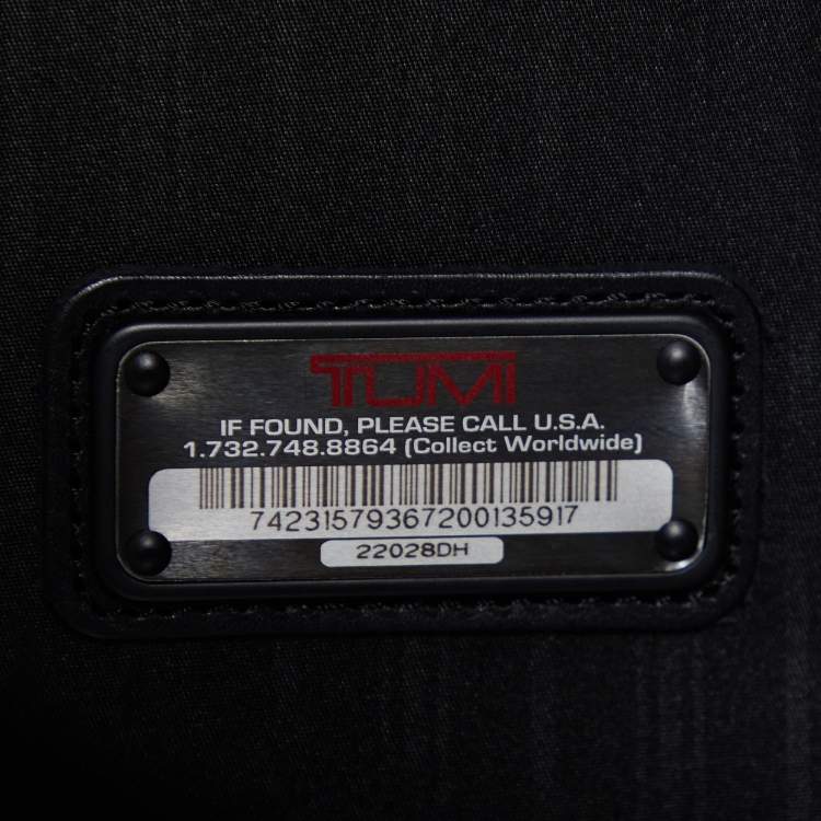 Pre Owned TUMI Black Nylon Alpha Expandable Suitcase