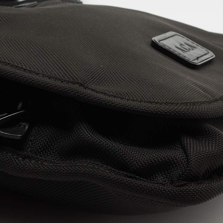 Pre Owned TUMI Black Nylon Alpha Flap Messenger Bag