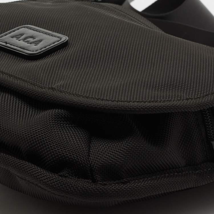 Pre Owned TUMI Black Nylon Alpha Flap Messenger Bag