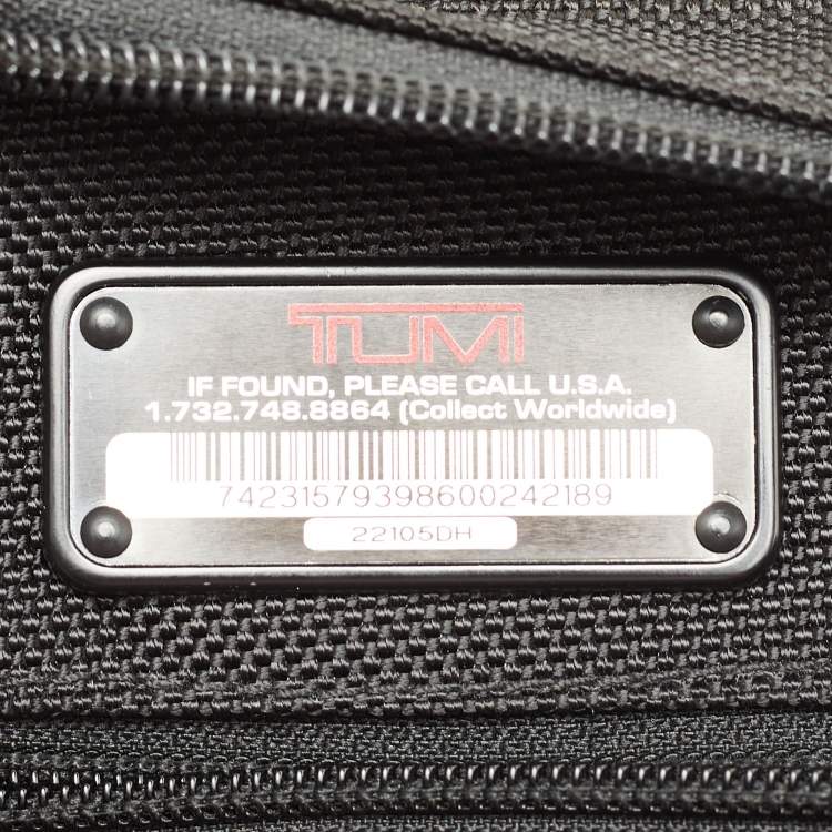Pre Owned TUMI Black Nylon Alpha Flap Messenger Bag