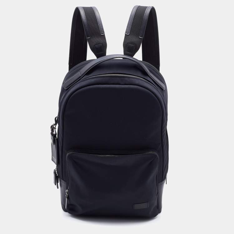 TUMI Black Nylon and Leather Backpack TUMI TLC