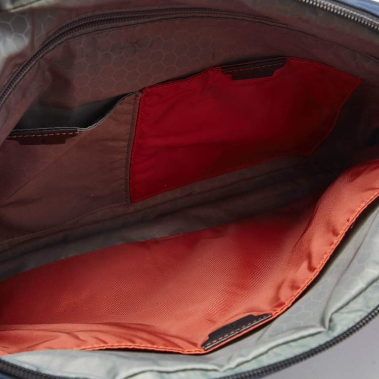 Pre Owned Tumi Blue/Black Nylon Laptop Bag