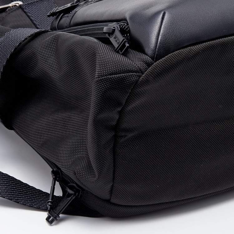 Pre Owned TUMI Black Nylon and Leather Backpack