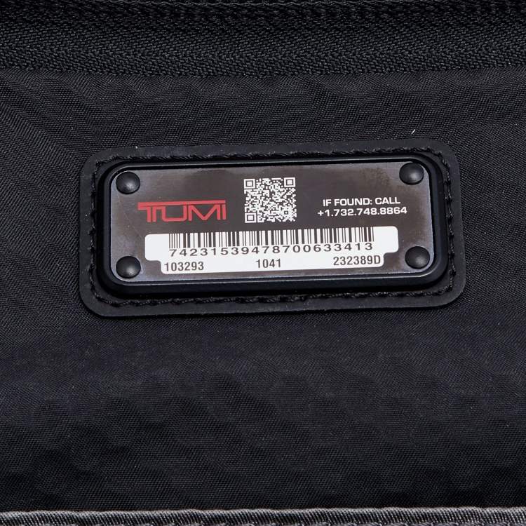 Pre Owned TUMI Black Nylon and Leather Backpack