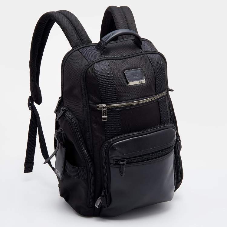 Pre Owned TUMI Black Nylon and Leather Backpack