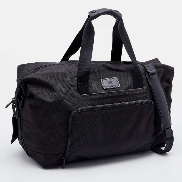 Pre Owned TUMI Black Nylon Alpha Expandable Weekender Bag