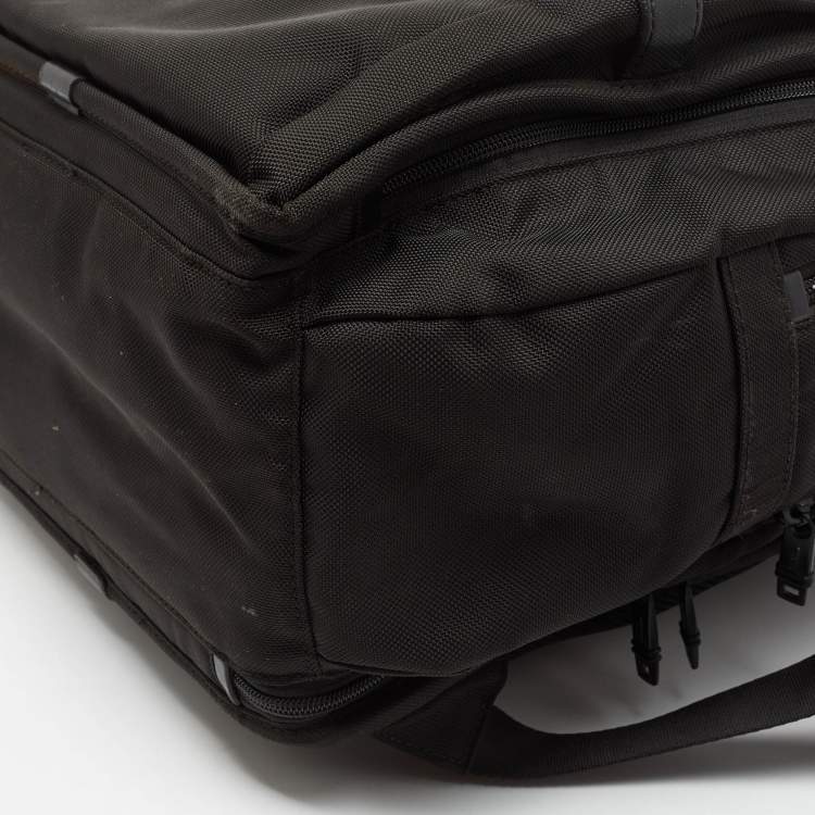 Pre Owned  TUMI Black Nylon and Leather Alpha 2 T-pass Business Class Backpack 