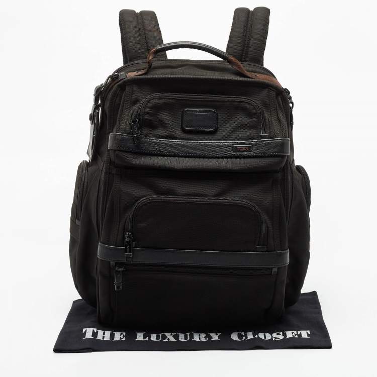 Pre Owned  TUMI Black Nylon and Leather Alpha 2 T-pass Business Class Backpack 