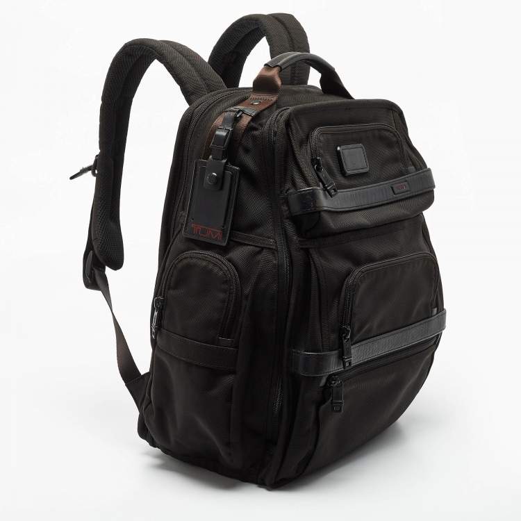 Pre Owned  TUMI Black Nylon and Leather Alpha 2 T-pass Business Class Backpack 