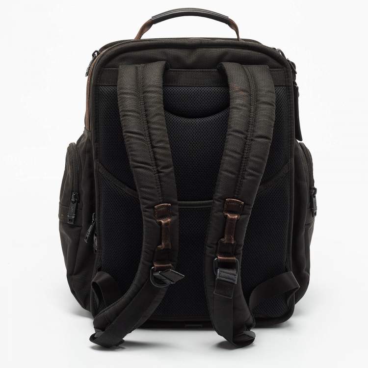 Pre Owned  TUMI Black Nylon and Leather Alpha 2 T-pass Business Class Backpack 