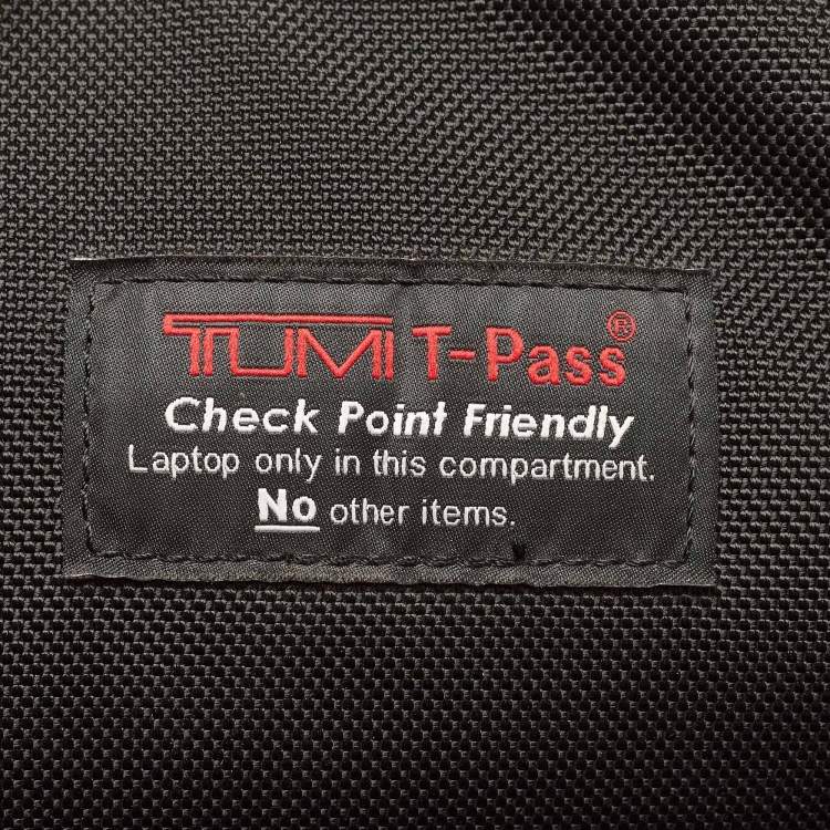 Pre Owned  TUMI Black Nylon and Leather Alpha 2 T-pass Business Class Backpack 