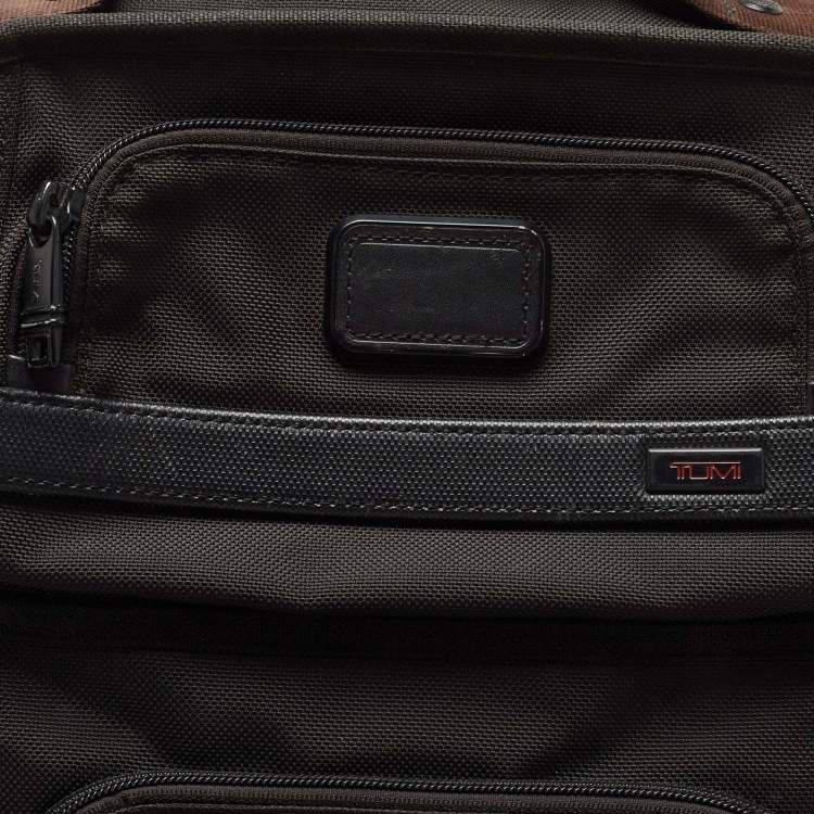 Pre Owned  TUMI Black Nylon and Leather Alpha 2 T-pass Business Class Backpack 